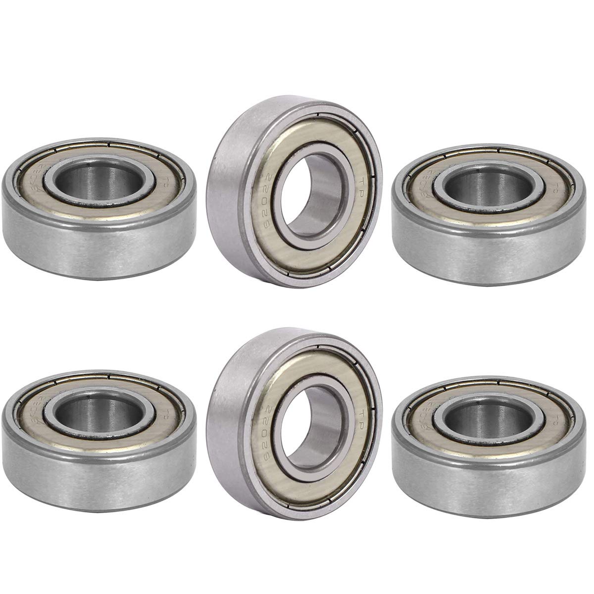 COMOK Silver 6202Z Dual Metal Shields Deep Groove Ball Bearing